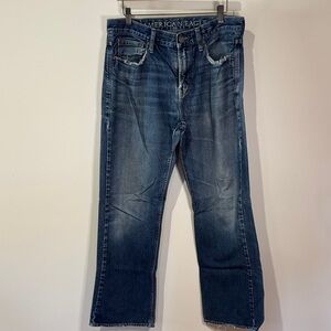 American Eagle Outfitters Men's Relaxed Fit Bootcut Denim